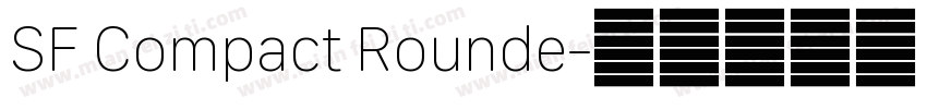 SF Compact Rounde字体转换